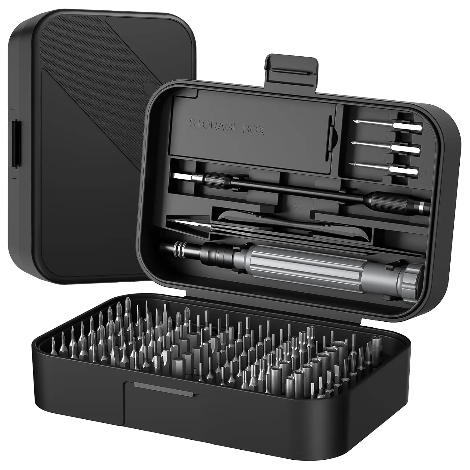 150-in-1 Precision Screwdriver Set, Black-orange